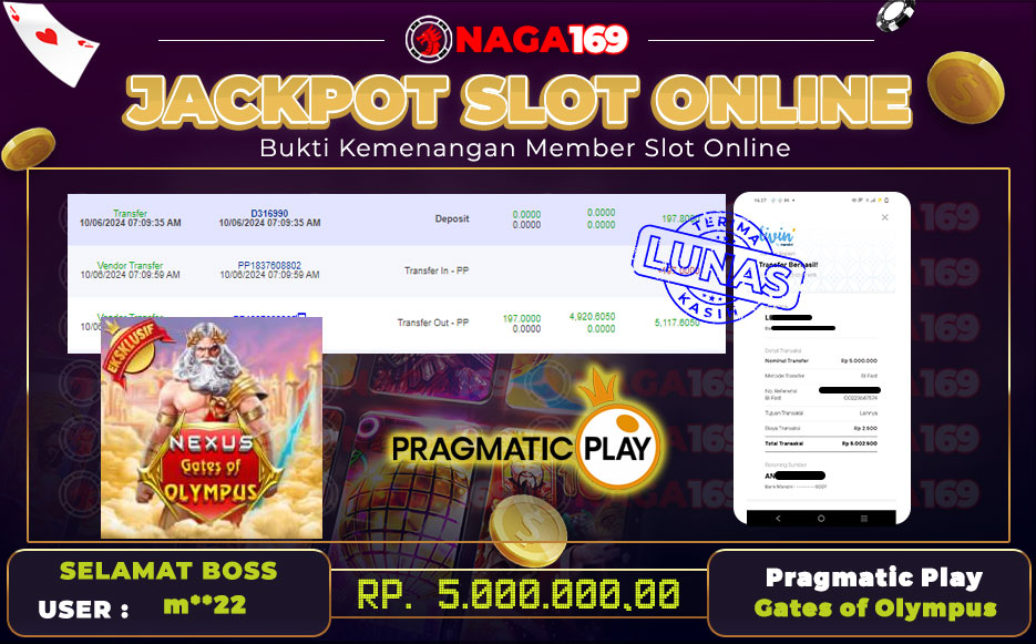 Jackpot Nexus Gates of Olympus IDR5000000,- SUKSES